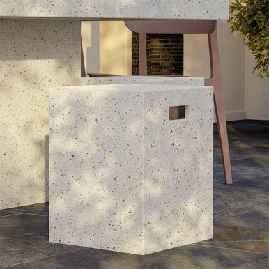 Fulton Brutalist Indoor/Outdoor Stool