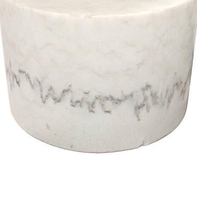 Mamud Bianco Crown Marble Side Table