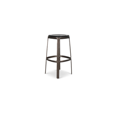 Wooster Marble Contemporary Bar Stool