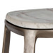 Wooster Marble Contemporary Bar Stool