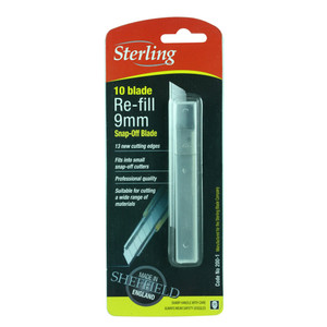 Sterling 9mm Small Snap Off Replacement Blades - 10 Pack - 200-1