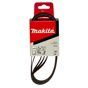 Makita 30mm x 533mm Sanding Belts 120 Grit - 5 Pack