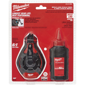 Milwaukee 30m Bold Line Kit with Red Chalk - 48223986