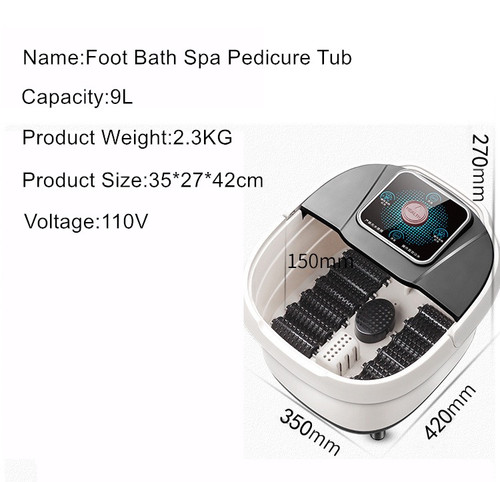 Electric Spa Foot Bath with Massage Control