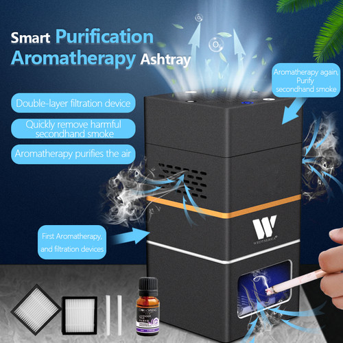 Wedtserha Portable Smokeless Ashtray & Aromatherapy Air Purifier