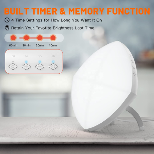 Anti Depression Light 10000 Lux Sunlight Dimmable Sad Light Therapy Lamp