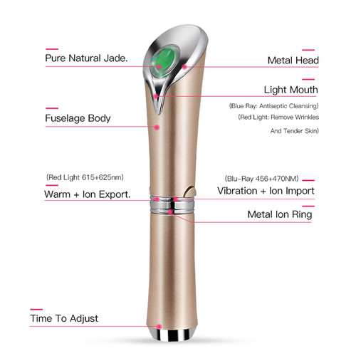 Anti-Age Skincare Eye Pen – Red & Blue LED Light Therapy Massager
