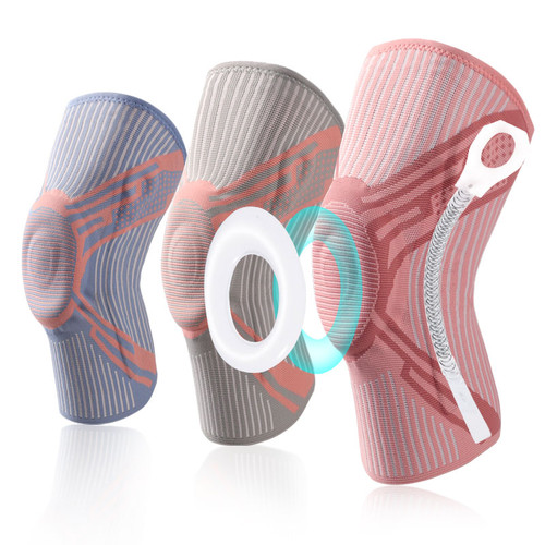 Elastic Nylon Knee Support: Compression Sports Knee Brace with Silicone Pad