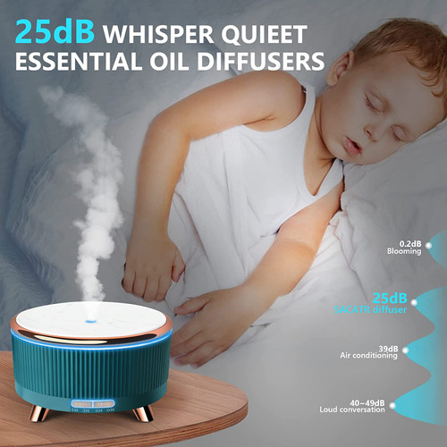 500ml Oil Diffuser: Ultrasonic Aromatherapy for Large Rooms, Home, and Office