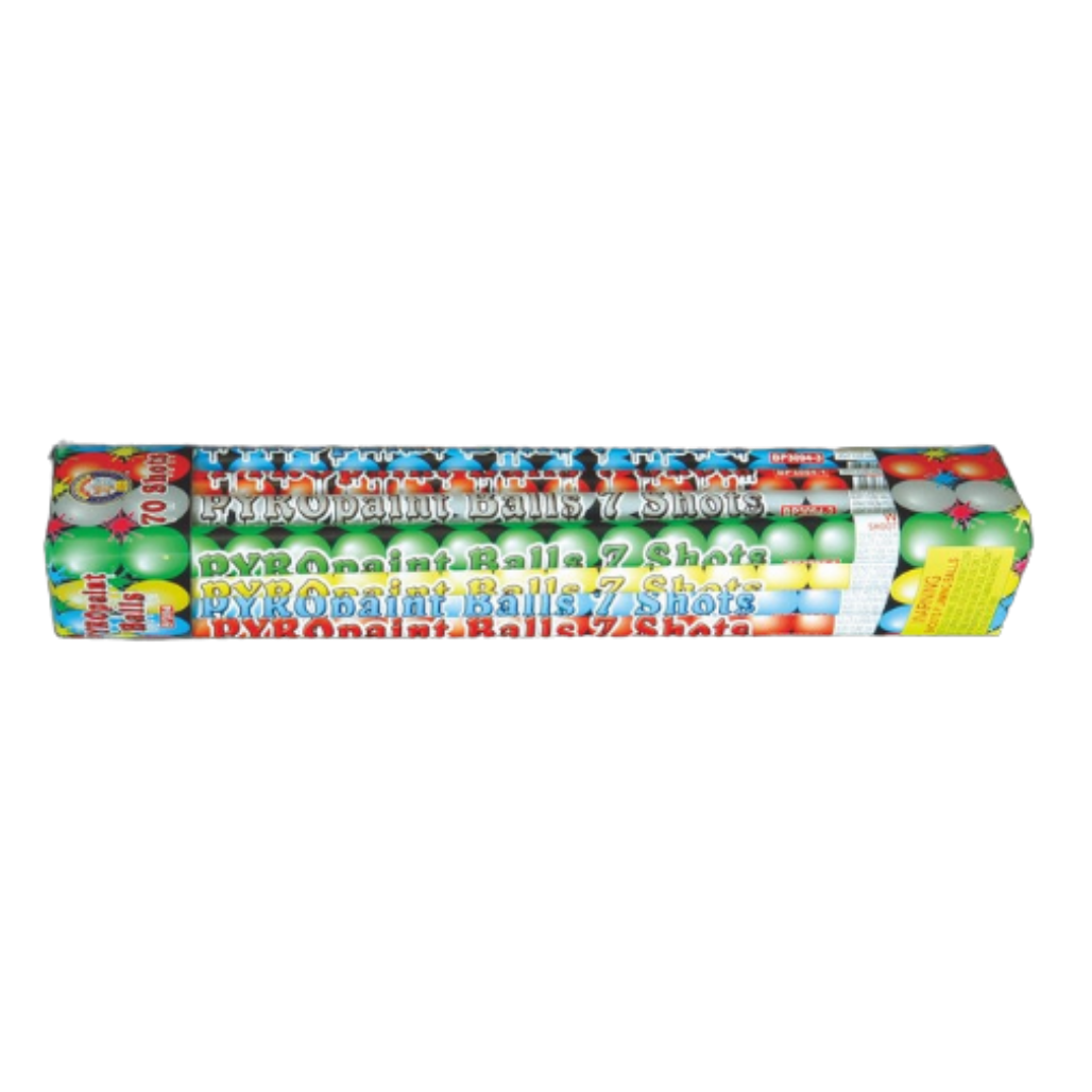 PyroPaint Balls 7 Shot by Brothers Roman candle