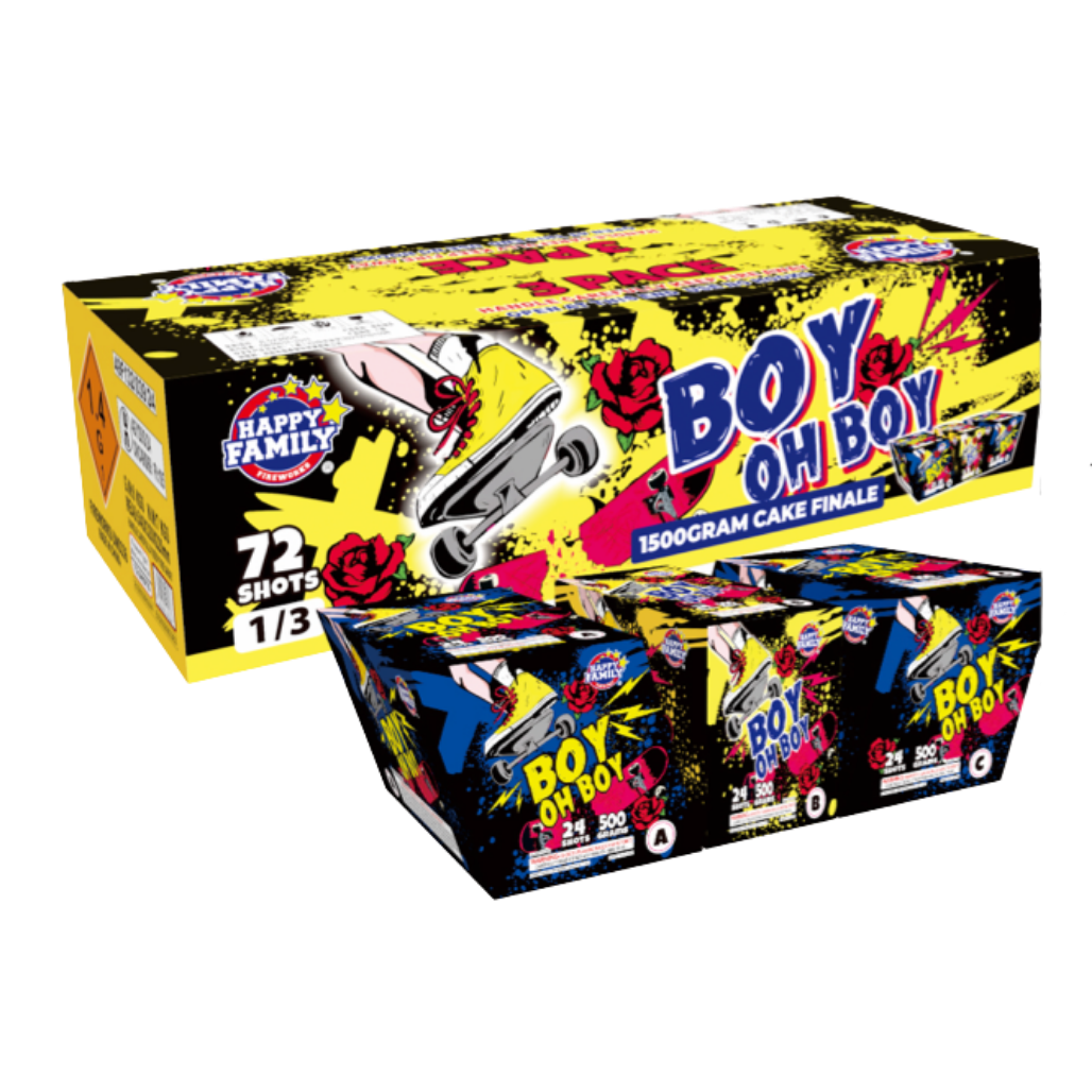 Boy Oh Boy by Happy Family fireworks assortment