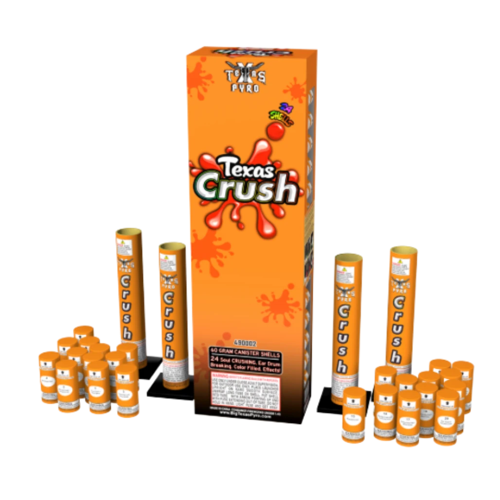 4" Texas Crush by Texas Pyro reloadable shell kit