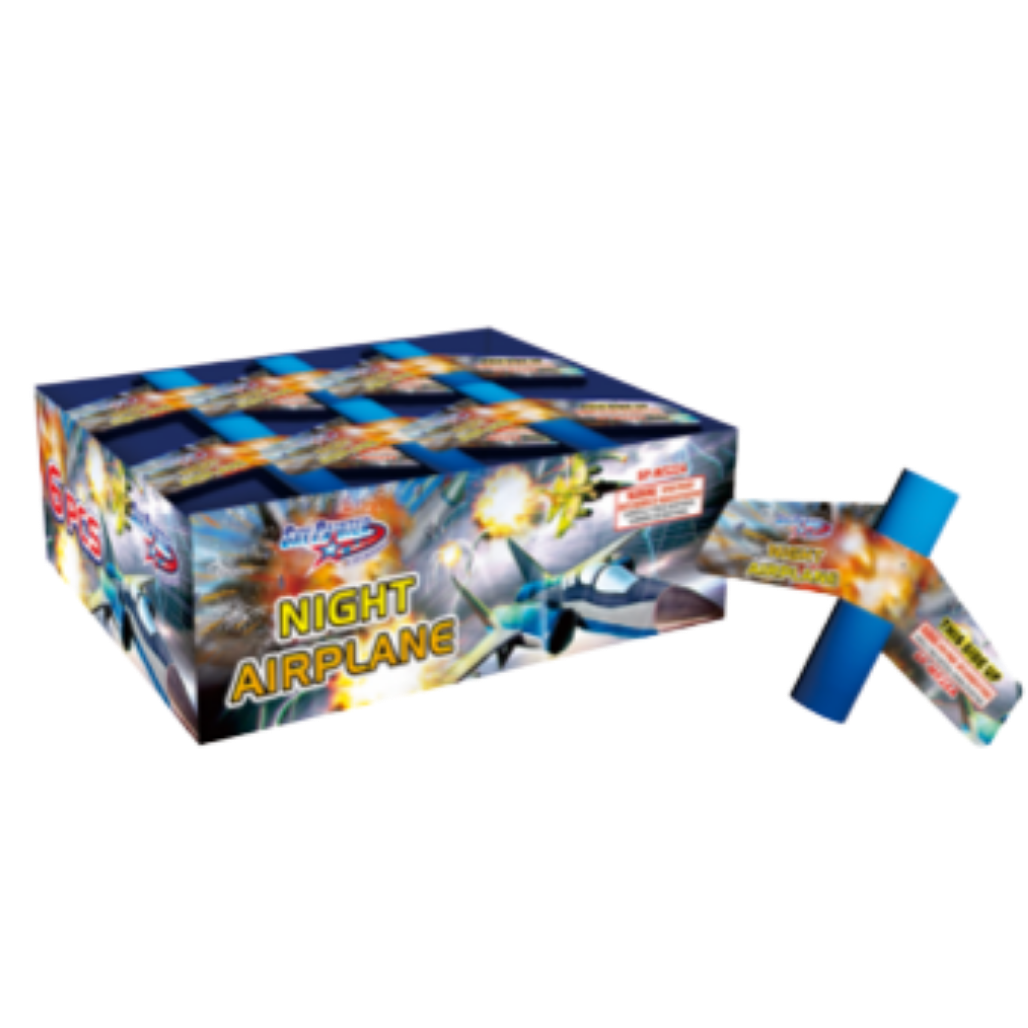 Night Airplane by Sky Painter spinner firework