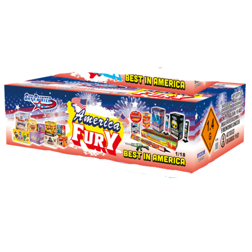 America Fury by Sky Painter fireworks assortment
