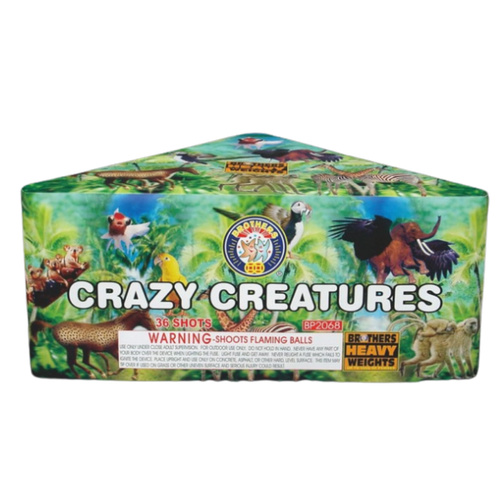 Crazy Creatures 36 Shots by Brothers 500 gram aerial cake