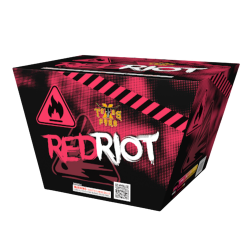 Red Riot by Texas Pyro 500 gram aerial cake