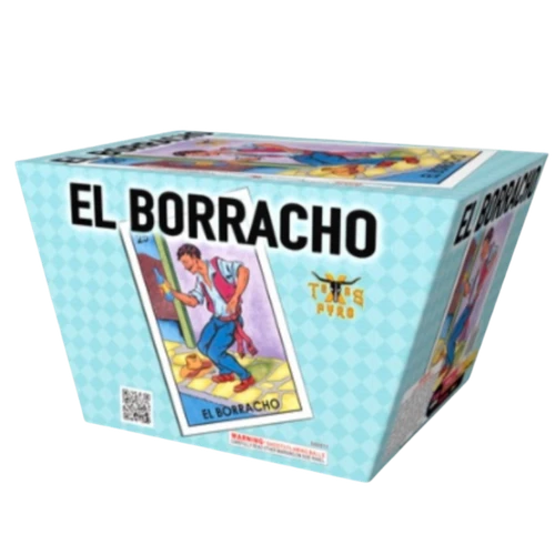 El Borracho - The Drunk by Texas Pyro 500 gram aerial cake