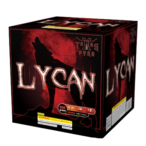 Lycan by Texas Pyro 500 gram aerial cake