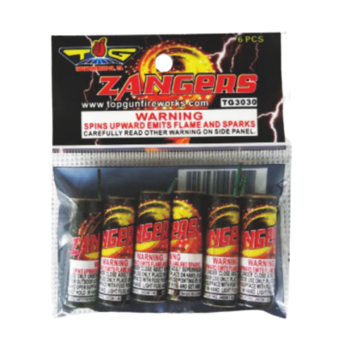 Zangers by Top Gun spinner firework