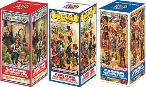 Old American Box Fountain by Mighty Max fireworks assortment