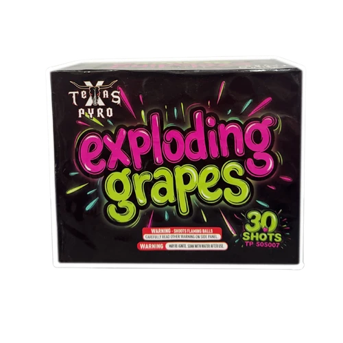 Exploding Grapes by Texas Pyro 500 gram aerial cake