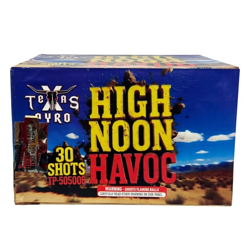 High Noon Havoc by Texas Pyro 500 gram aerial cake