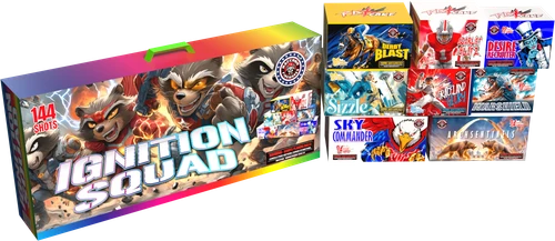 Ignition Squad by Raccoon fireworks assortment