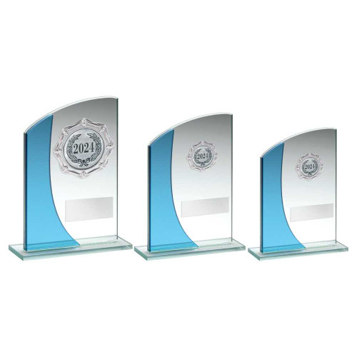 Glass Award TY124 Jade/Blue