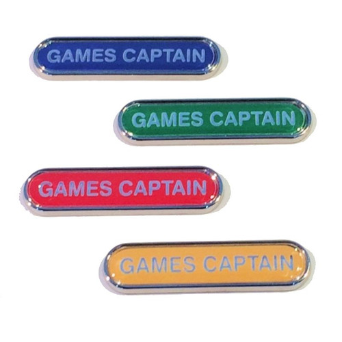 GAMES CAPTAIN - BAR Lapel Badge