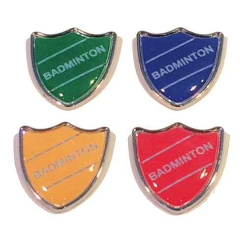 BADMINTON - SHIELD Lapel Badge