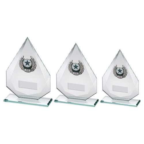 Glass Award TY165 Jade/Silver