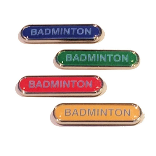 BADMINTON- BAR Lapel Badge