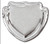 S12C  Side Shield Chrome (Raised) BLANK