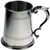 1pt Double Lines Fancy Handle Pewter Tankard