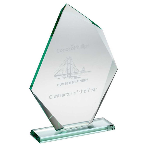 Crazy Edge Glass Award KG28