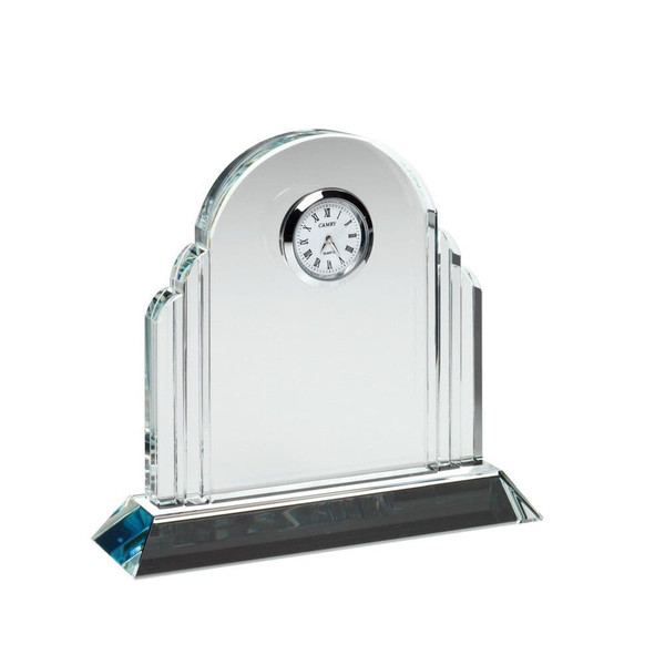 Blue Glass Clock