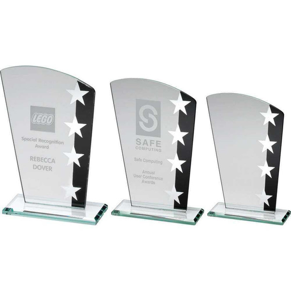 Glass Award SK2 Silver/Black