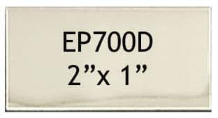 EP700D Straight Cut Silver Engraving Plate 50mm x 25mm