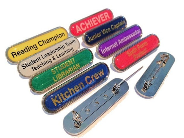 Custom Text Bar Lapel Badge
