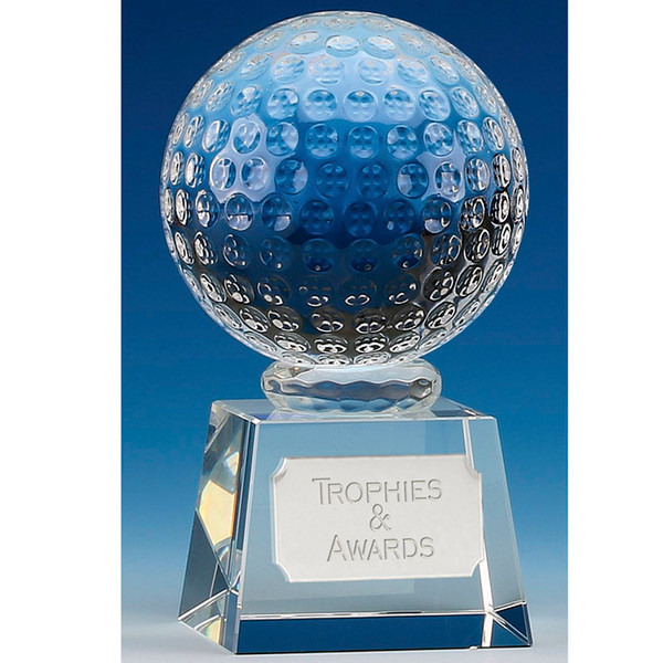 Golf Ball Crystal Trophy OK009