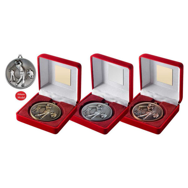 TY55 60mm Golf Medal & Box