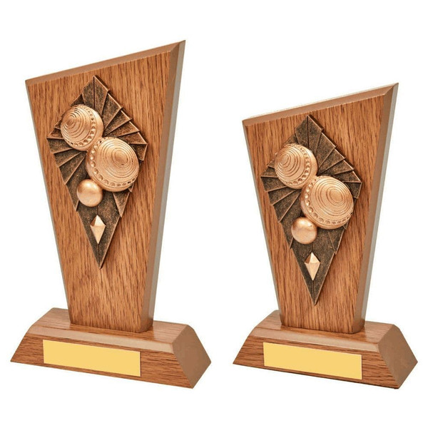 Lawn Bowls Wood Trophy 1272
