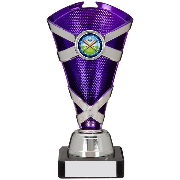Torch Trophy A0276 Purple & Silver