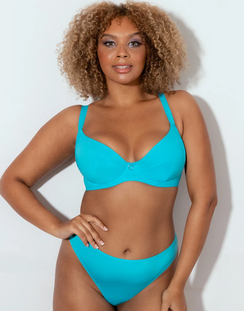 Daily Plunge in Turquoise, front