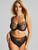 Eden Blacony Bra in Black front view with matching panty