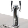 Black Kegerator / Beer Dispenser with 2 Tap Tower