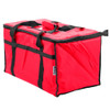 Food Delivery Bag / Pan Carrier-Red Insulated Nylon 