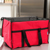 Food Delivery Bag / Pan Carrier-Red Insulated Nylon 