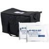 Cooler Bag with Foam Freeze Pack Kit-Black Insulated Nylon 