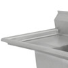 1 POT SINK WITH LEFT DRAIN BOARD NEW 25263 18"X21"X14" TUB - 38"W